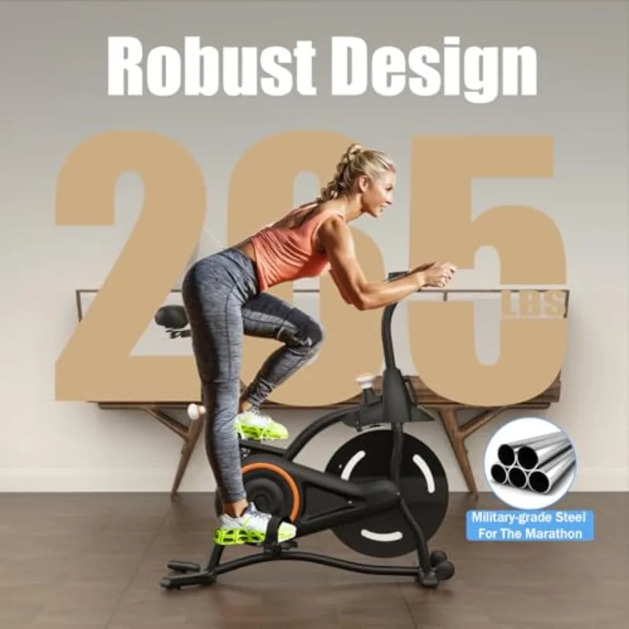 Compact Steel Stationary Bike