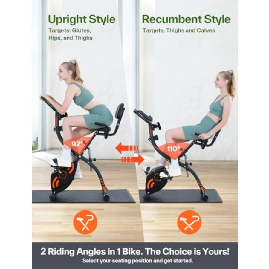 Foldable 4-in-1 Stationary Bike