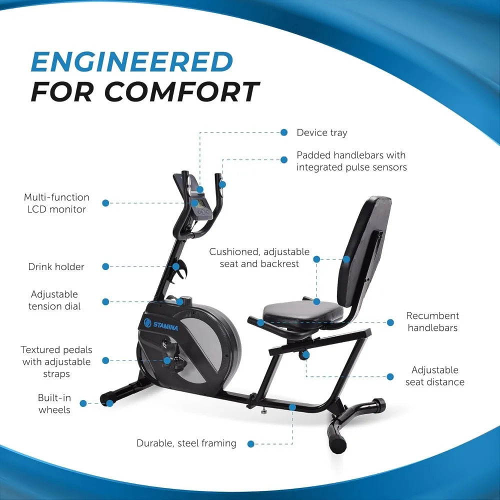 Smart Recumbent Bike with Workout App