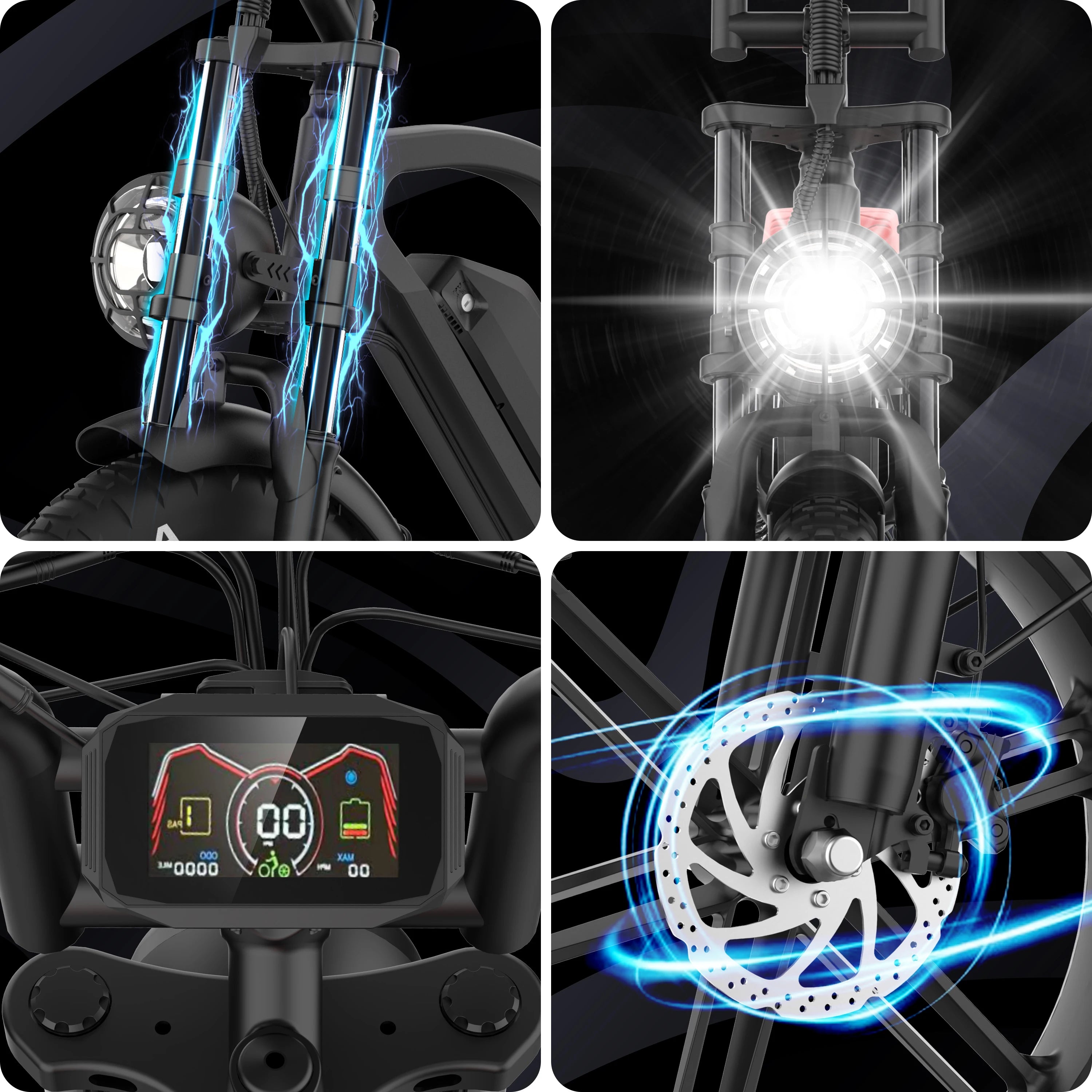 1500W Road & Mountain Hybrid Electric Bike