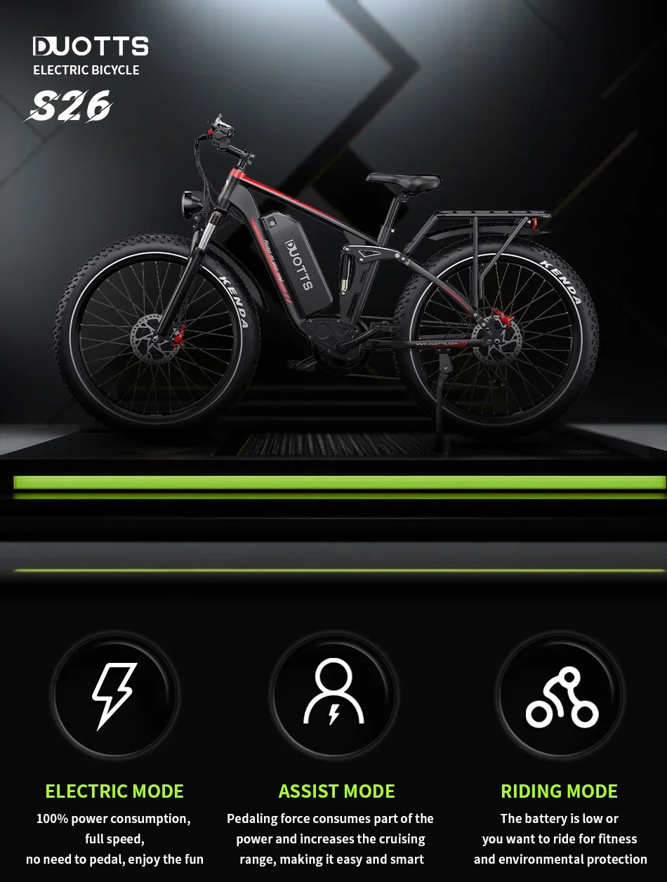 DUOTTS S26 Dual-Motor E-Mountain Bike