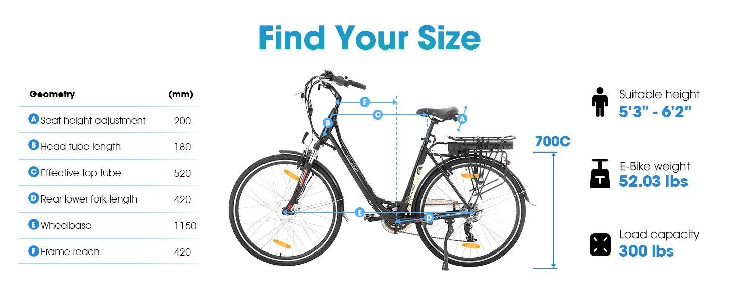 HILAND Electric Commuter Bike