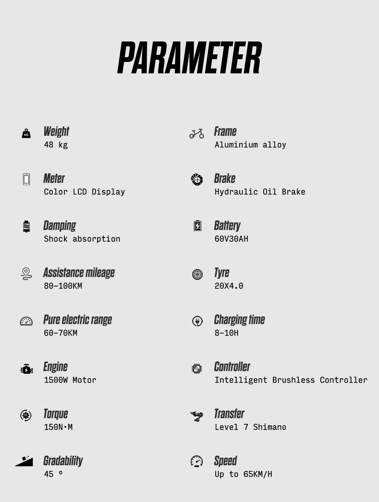 Shengmilo S900 1500W Electric Mountain Bike