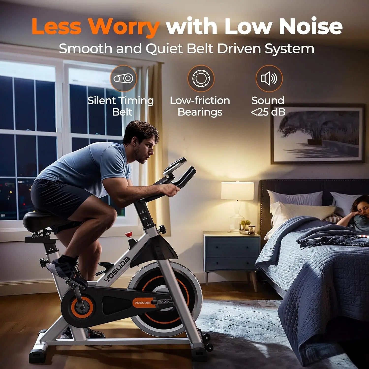 Magnetic Spin Bike with Tablet Mount