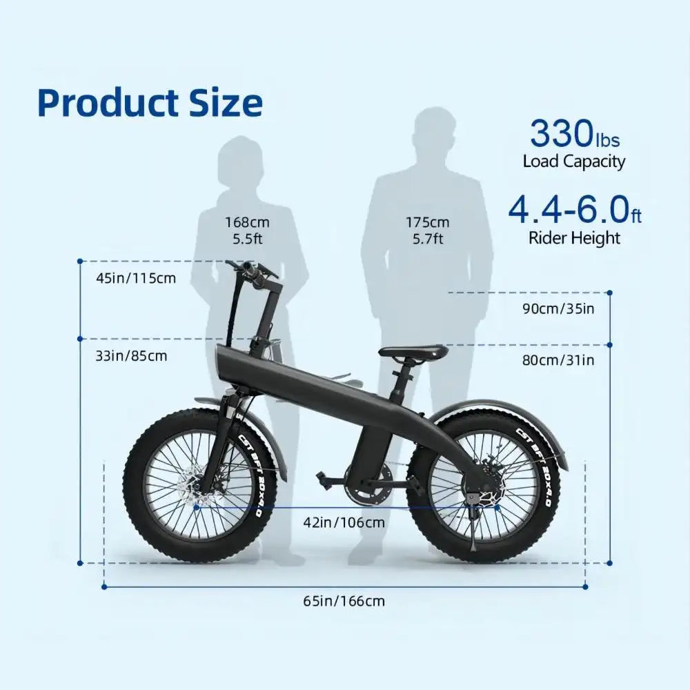 KIXIN Q3 Plus 20" Mountain E-Bike