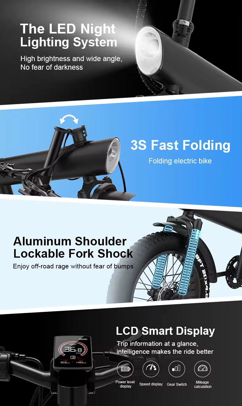 KIXIN Q3 Plus 20" Mountain E-Bike