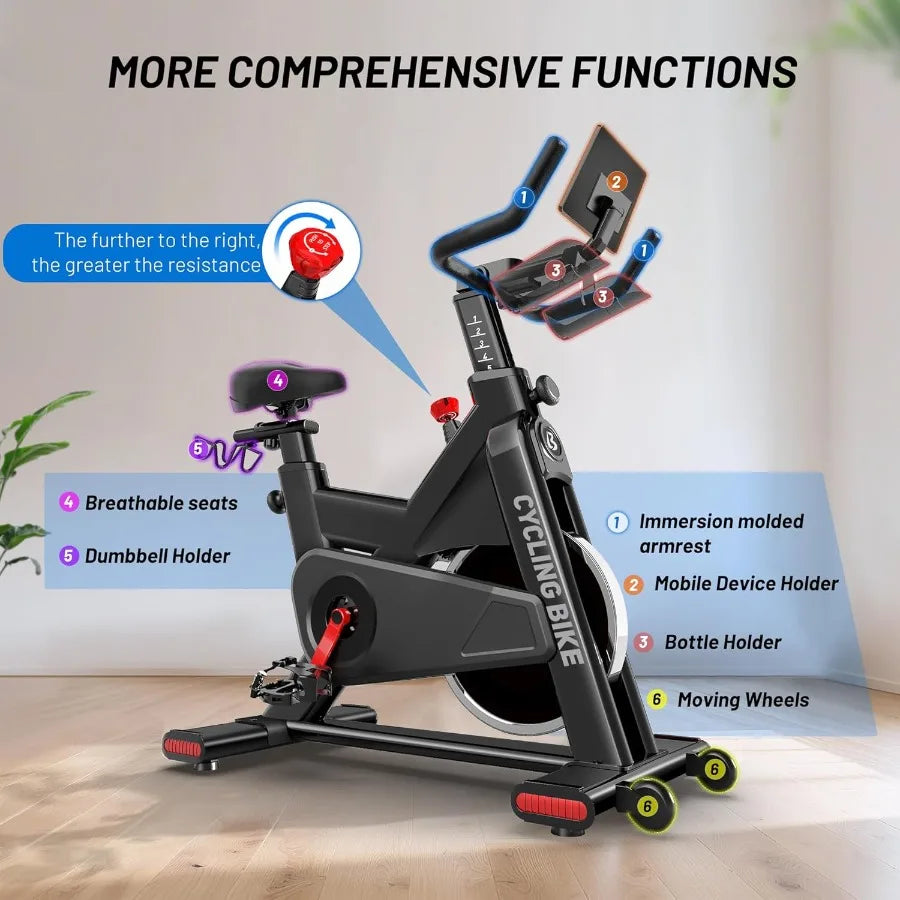 Spin Bike Adjustable Seat & Cushion