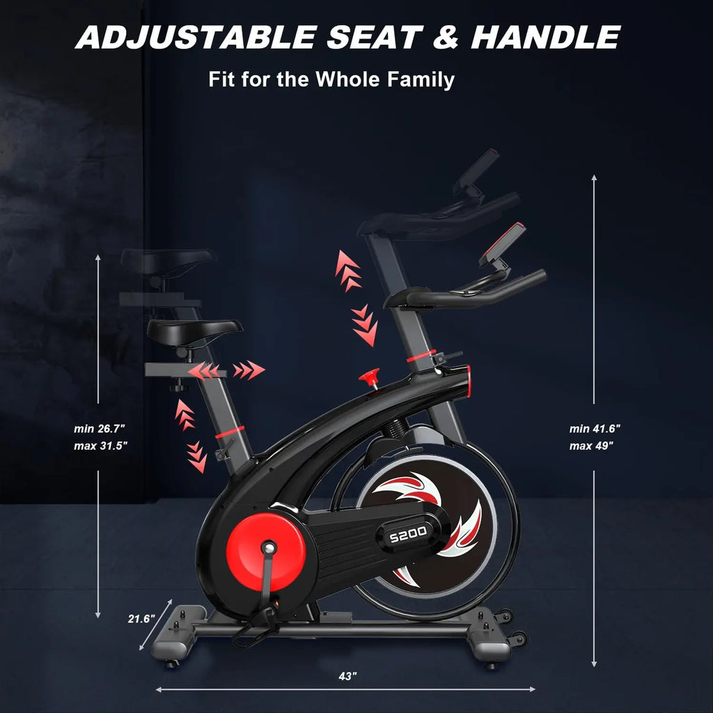 Adjustable Exercise Spin Bike