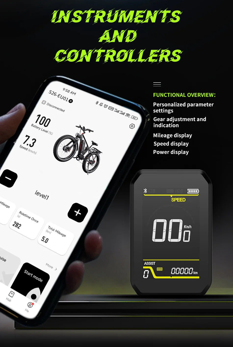 DUOTTS S26 Dual-Motor E-Mountain Bike