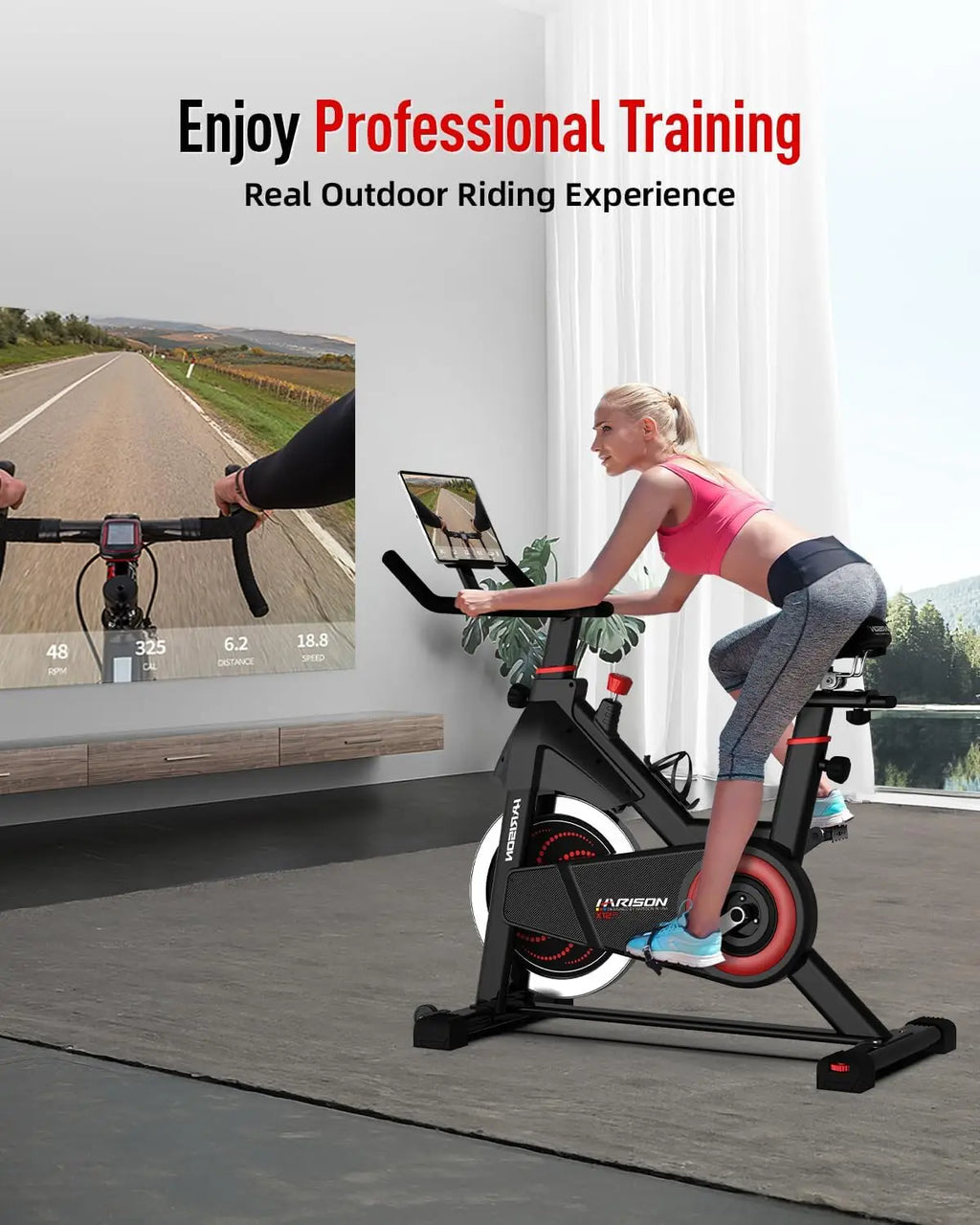 Spin Bike Bluetooth & 350LB Capacity