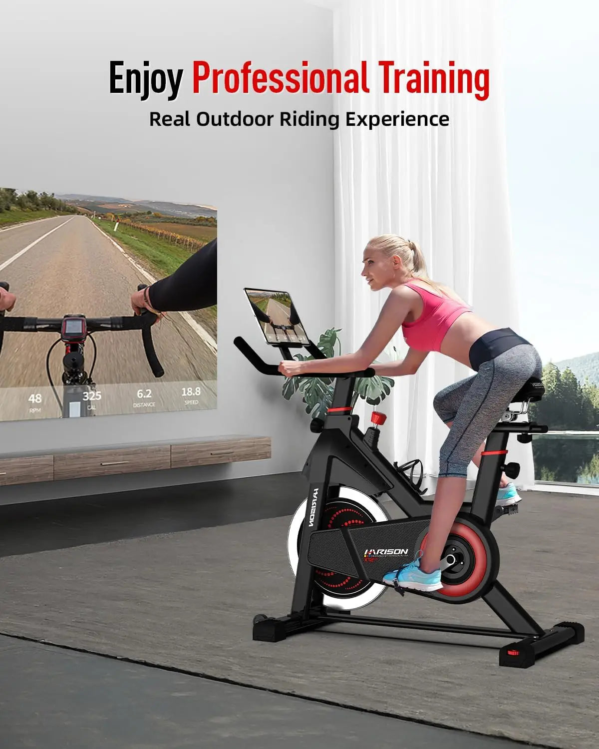Spin Bike Bluetooth & 350LB Capacity