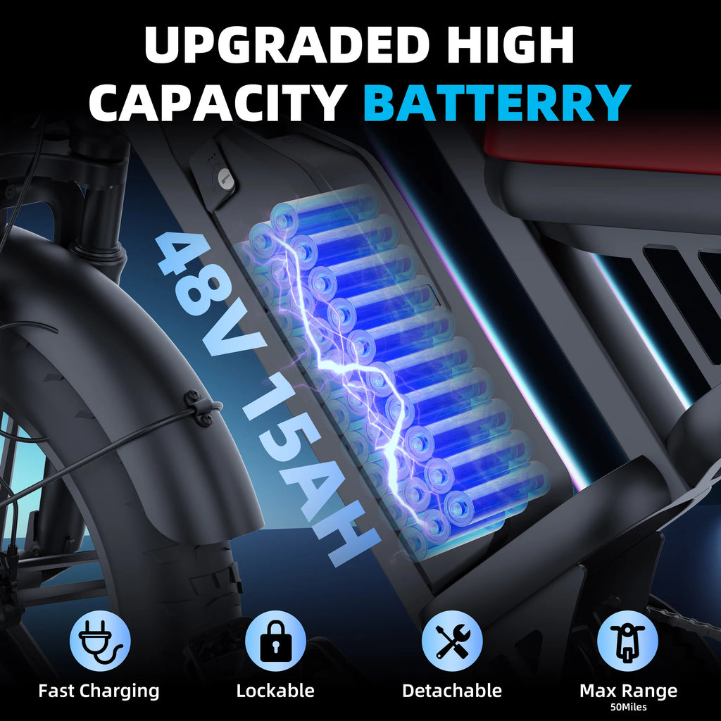 1500W Road & Mountain Hybrid Electric Bike