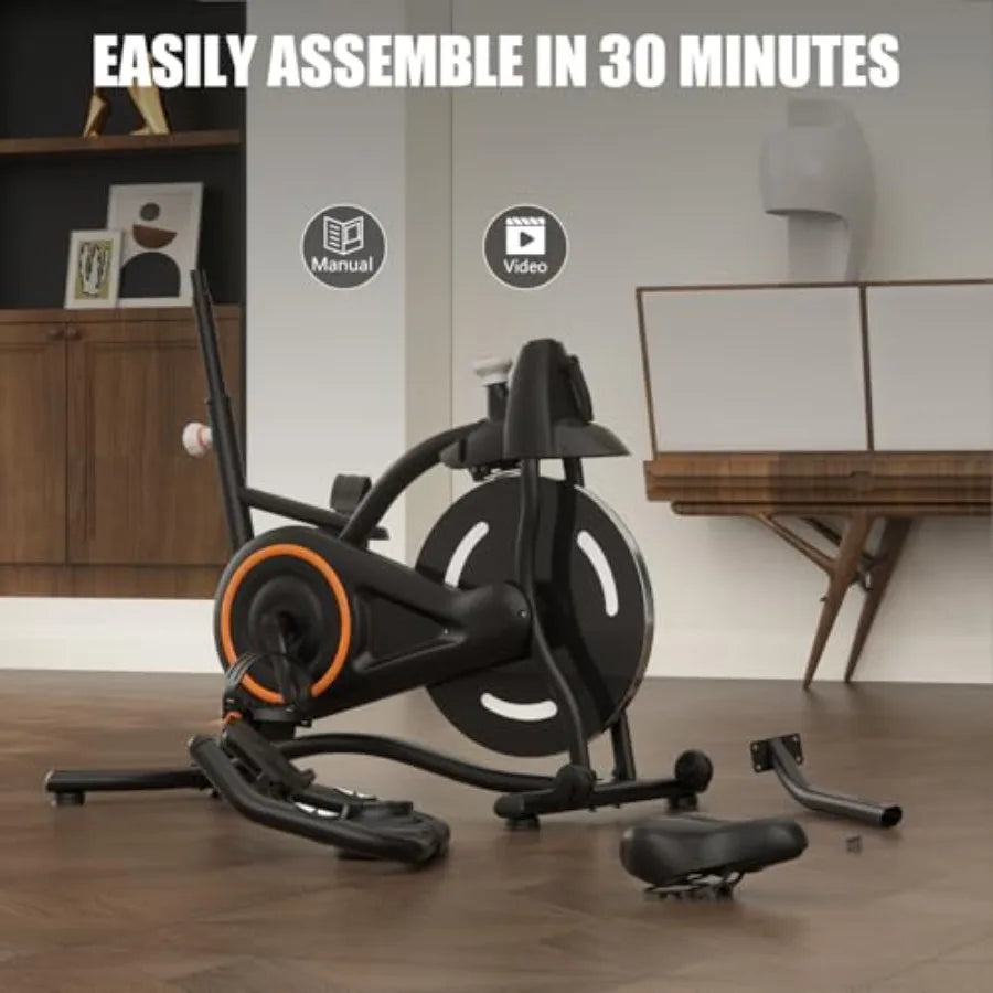 Compact Steel Stationary Bike