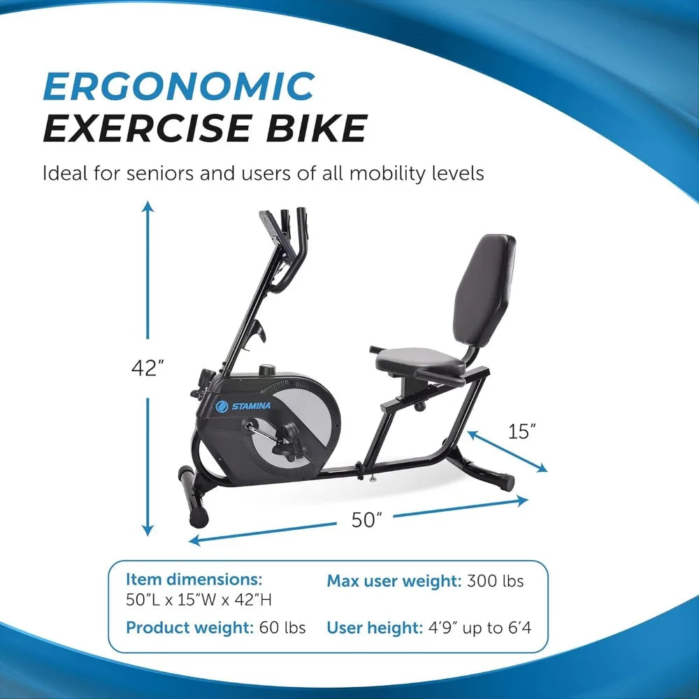 Smart Recumbent Bike with Workout App