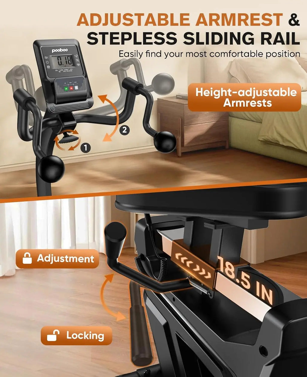 Recumbent Bike with Arm Exerciser
