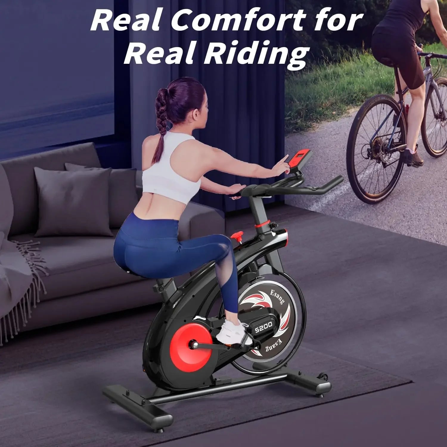 Adjustable Exercise Spin Bike