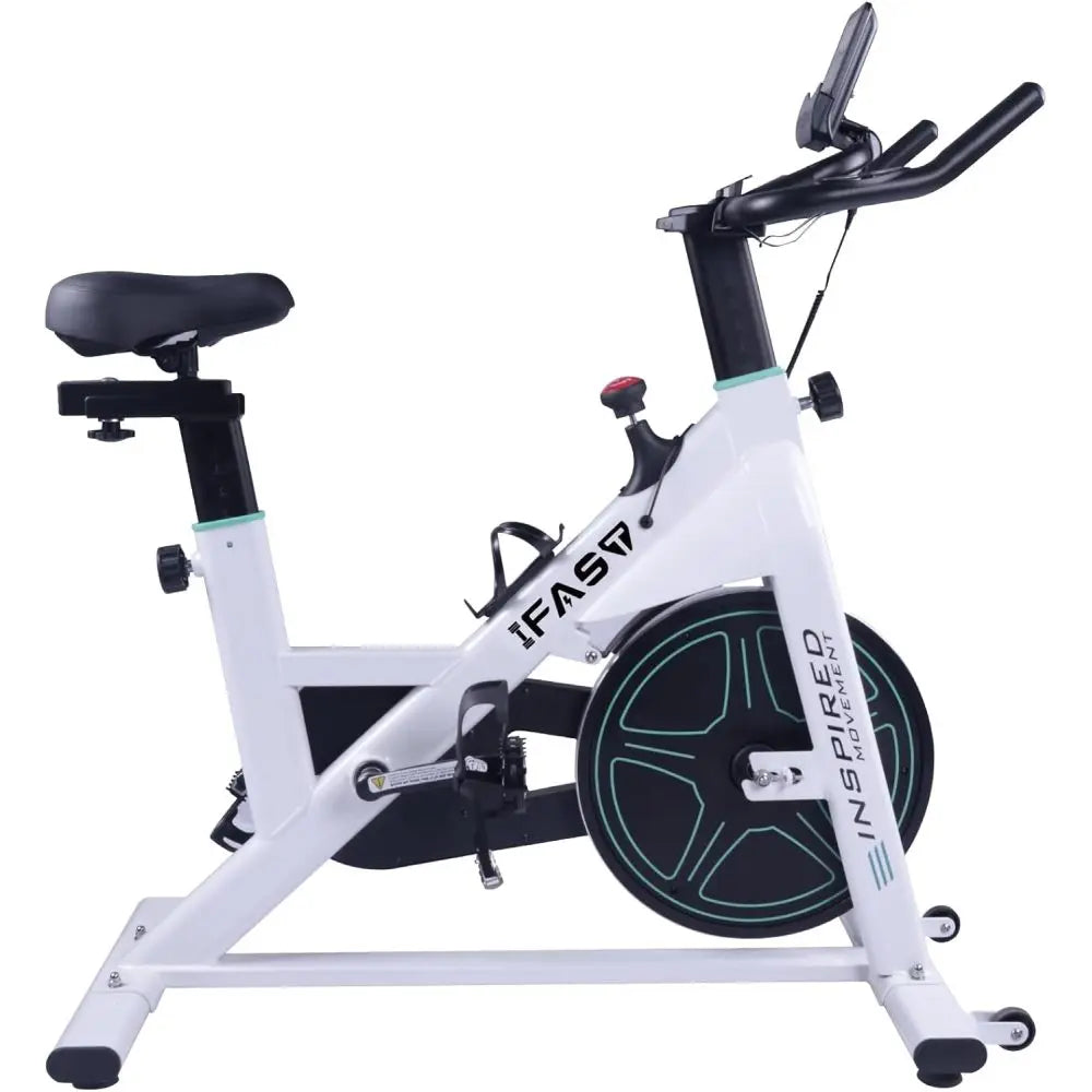Spin Bike with LCD Monitor & Cushioned Seat