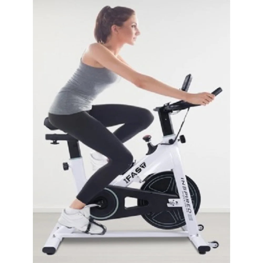 Spin Bike with LCD Monitor & Cushioned Seat