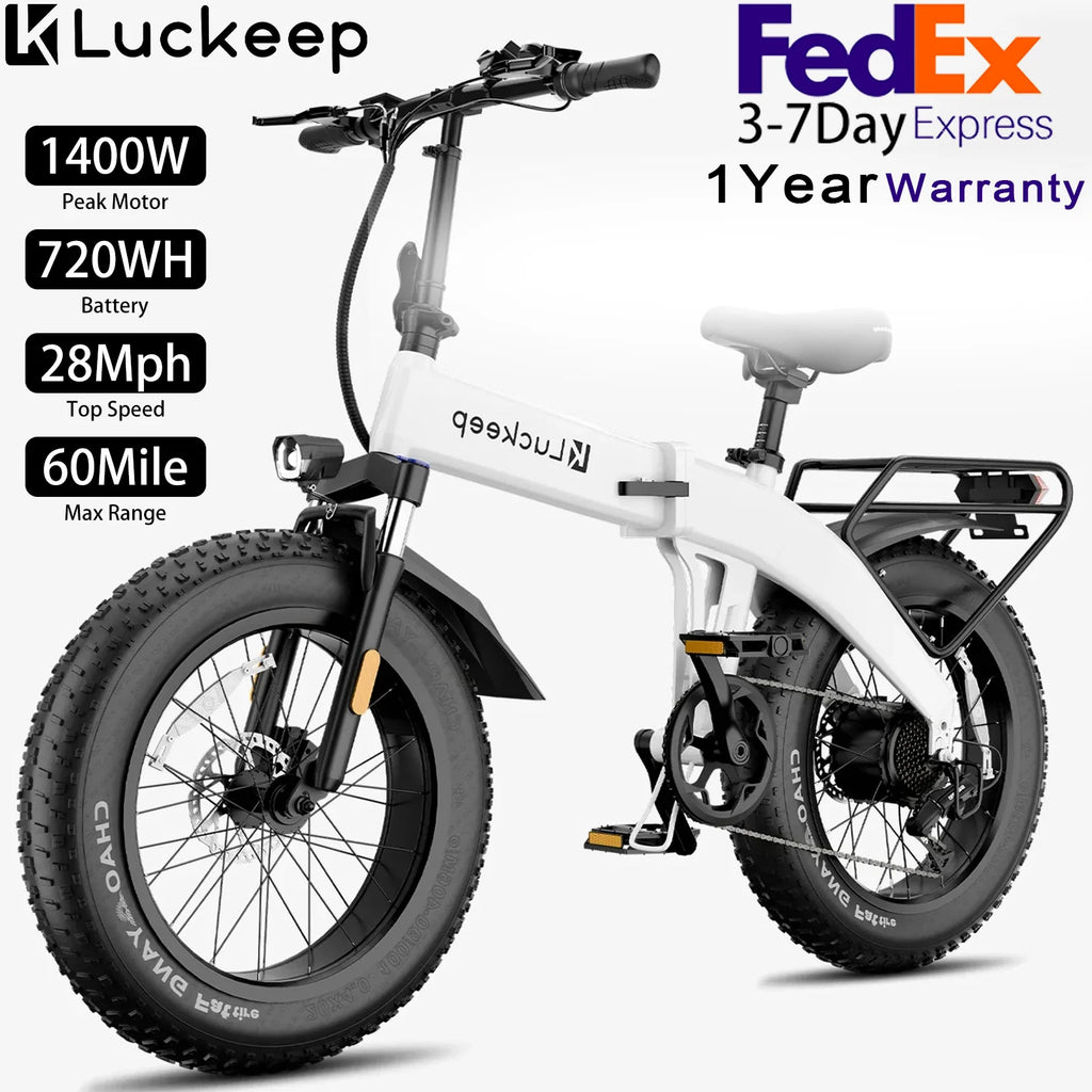 Luckeep X1 Lite 1400W Foldable Electric Bike –