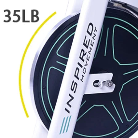 Spin Bike with LCD Monitor & Cushioned Seat