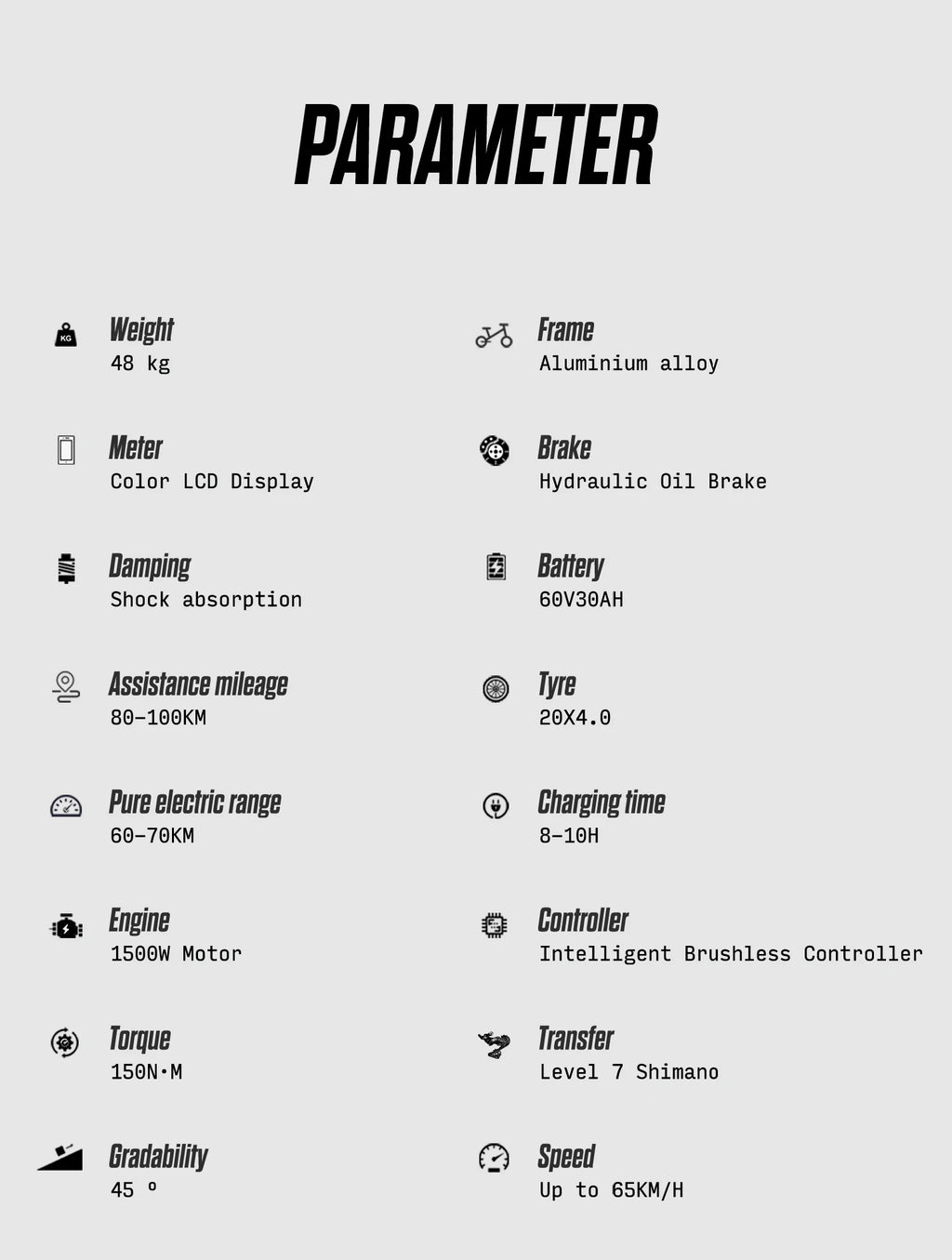Shengmilo S900 1500W Electric Mountain Bike