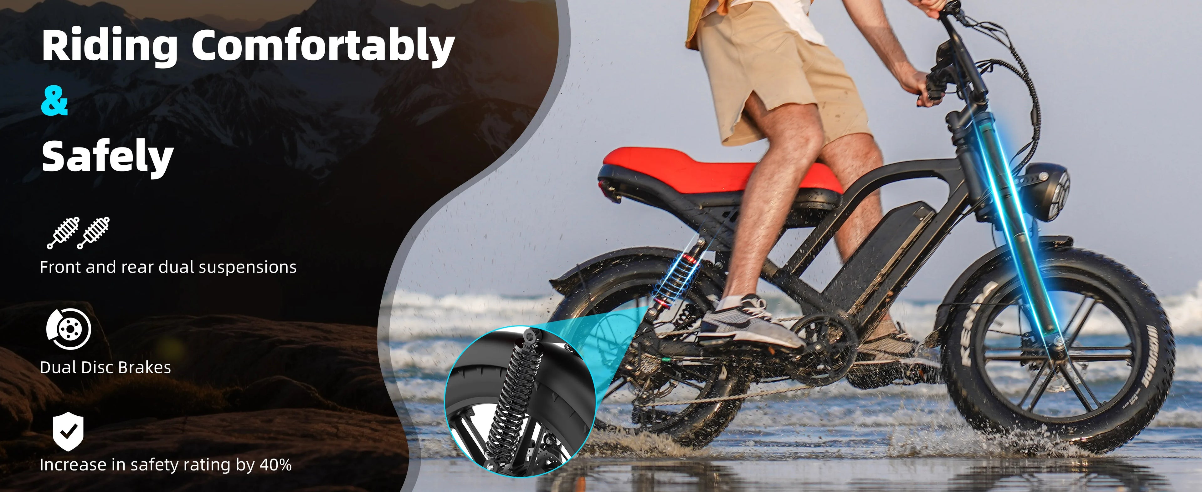 1500W Road & Mountain Hybrid Electric Bike