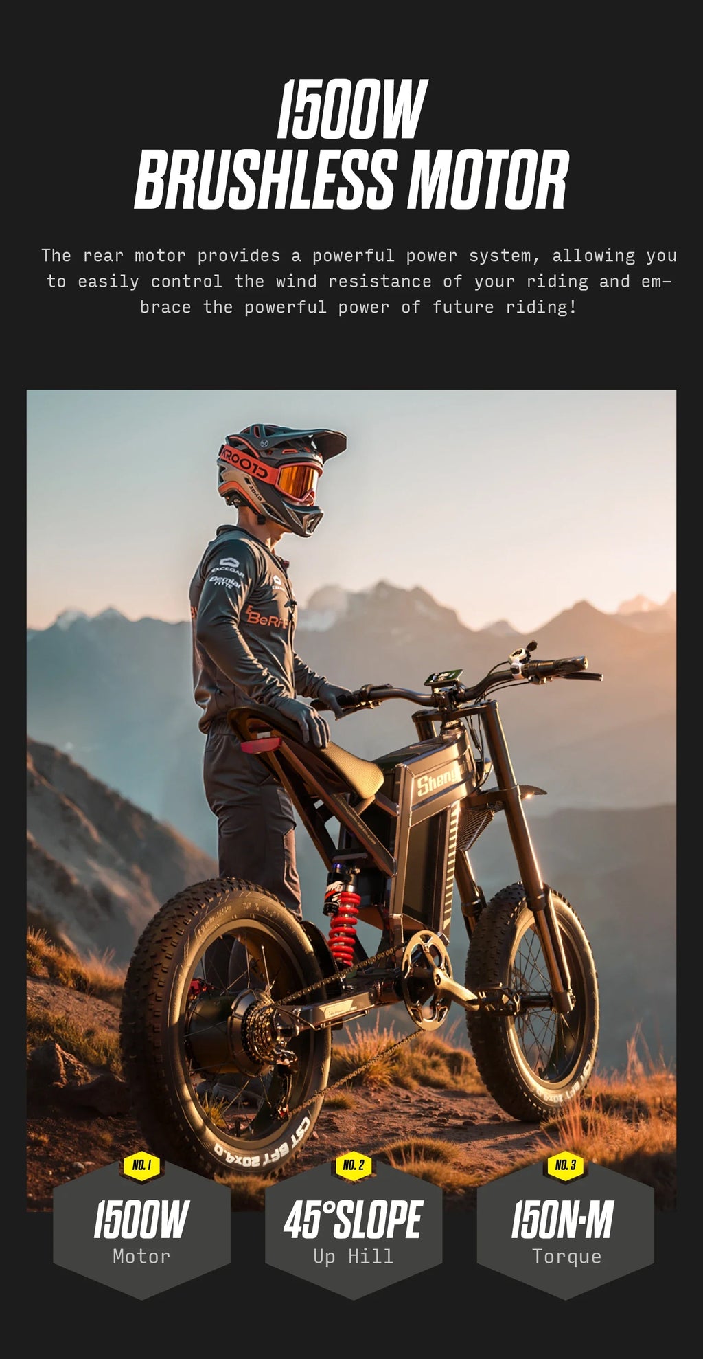 Shengmilo S900 1500W Electric Mountain Bike