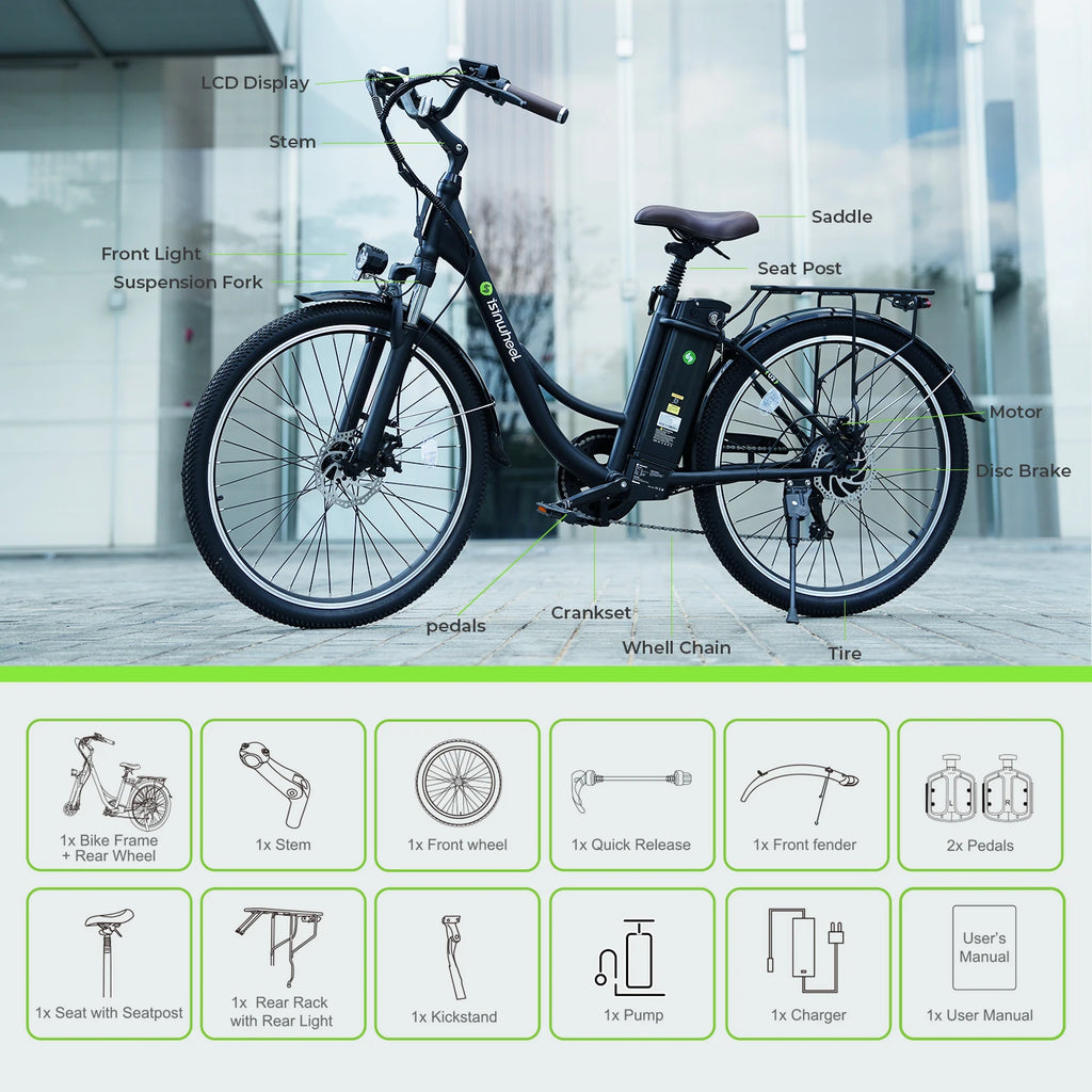 Isinwheel U2 Step-Thru Electric Bike