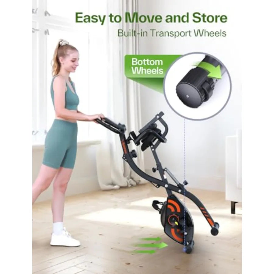 Foldable 4-in-1 Stationary Bike