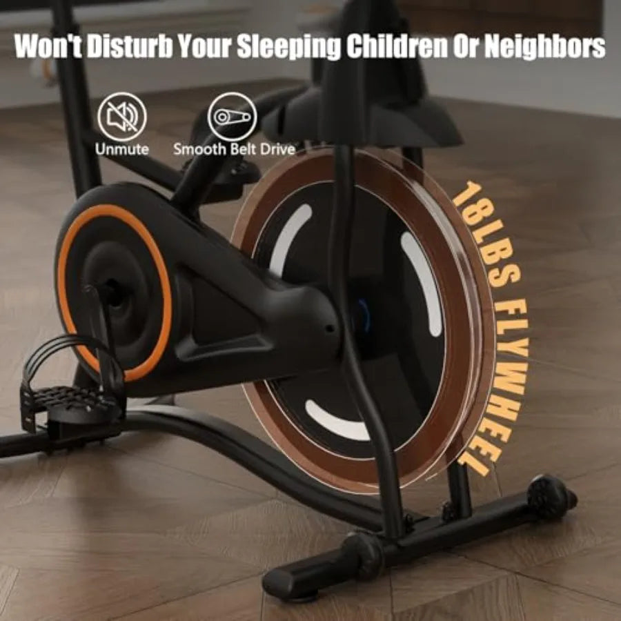 Compact Steel Stationary Bike